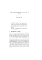 What Happens When a 1 × 1 × r Die is Rolled?