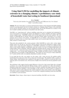 Using SimCLIM for modelling the impacts of climate extremes in a changing climate: a preliminary case study of household water harvesting in Southeast Queensland