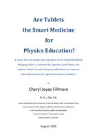 Are Tablets the Smart Medicine for Physics Education?