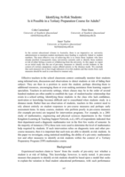 Identifying at-risk students: Is it possible in a Tertiary Preparation Course for adults?