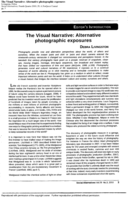 The Visual Narrative: Alternative photographic exposures