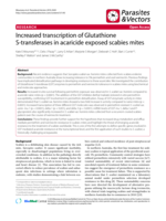 Increased transcription of Glutathione S-transferases in acaricide exposed scabies mites
