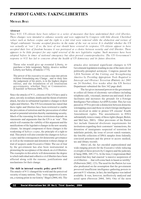 Patriot Games: Taking Liberties