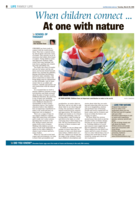When children connect … At one with nature