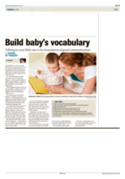 Build baby’s vocabulary: Talking to your little one is the foundation of good communication