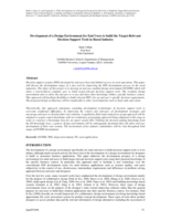 Development of a Design Environment for End Users to build the Target-Relevant Decision Support Tools in Rural Industry