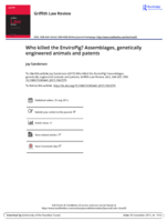 Who killed the EnviroPig? Assemblages, genetically engineered animals and patents