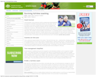 Surviving full-time coaching