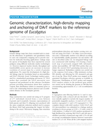Genomic characterization, high-density mapping and anchoring of DArT markers to the reference genome of Eucalyptus