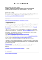Therapists’ experiences of alliance formation in short-term counselling