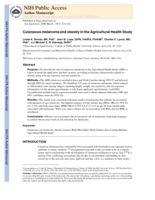 Cutaneous Melanoma and Obesity in the Agricultural Health Study