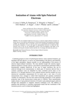 Ionization of Atoms with Spin Polarized Electrons