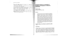 Budgeting Games: An Analysis of Budgetary Participation in Statutory Authorities
