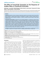 The Effect of Insecticide Synergists on the Response of Scabies Mites to Pyrethroid Acaricides