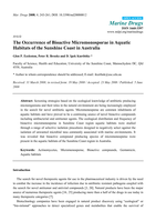 The Occurrence of Bioactive Micromonosporae in Aquatic Habitats of the Sunshine Coast in Australia