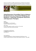 Using Expressive Counselling Tools to Enhance Emotional Literacy, Emotional Wellbeing and Resilience: Improving Therapeutic Outcomes with Expressive Therapies