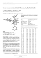 Crystal structure of trimesityltin(IV) benzoate, (C27H 33)3Sn(O2CC6H5)