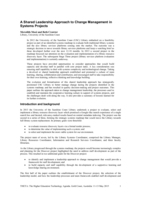 A Shared Leadership Approach to Change Management in Systems Projects