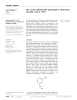 The second orthorhombic polymorph of zwitterionic metanilic acid at 130 K