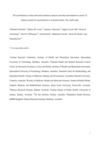 The contributions of solar ultraviolet radiation exposure and other determinants to serum 25-hydroxyvitamin D concentrations in Australian adults: The AusD study
