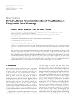 Particle Adhesion Measurements on Insect Wing Membranes Using Atomic Force Microscopy
