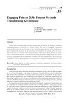 Engaging Futures 2030: Futures Methods Transforming Governance