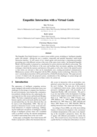 Empathic interaction with a virtual guide