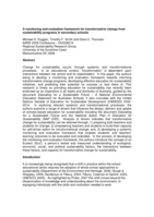 A monitoring and evaluation framework for transformative change for sustainability programs in secondary schools