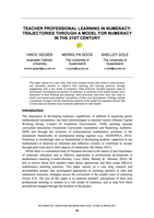 Teacher Professional Learning in Numeracy: Trajectories Through a Model for Numeracy in the 21st Century