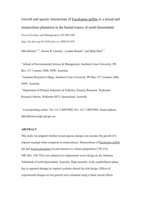 Growth and species interactions of Eucalyptus pellita in a mixed and monoculture plantation in the humid tropics of north Queensland
