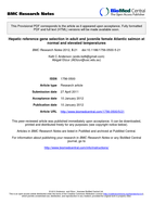 Hepatic reference gene selection in adult and juvenile female Atlantic salmon at normal and elevated temperatures