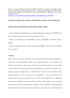 The Profile of Aquatic Motor Skills for Able-Bodied and Swimmers with an Impairment