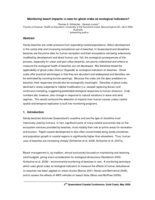 Monitoring beach impacts: a case for ghost crabs as ecological indicators?