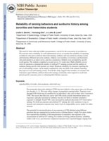 Consistency of reported tanning behaviors and sunburn history among sorority and fraternity students