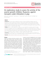 An exploratory study to assess the activity of the acarine growth inhibitor, fluazuron, against Sarcoptes scabei infestation in pigs