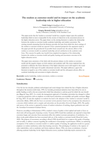 The student as customer model and its impact on the academic leadership role in higher education