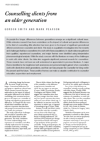 Counselling clients from an older generation