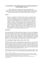 Conceptualising a social marketing approach to widening participation in Australian higher education