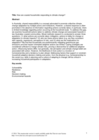 How are coastal households responding to climate change?