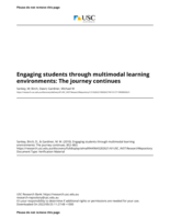 Engaging students through multimodal learning environments: The journey continues