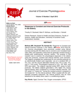 Response to Constant and Interval Exercise Protocols in the Elderly
