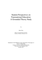 Student Perspectives on Transnational Education: A Grounded Theory Study