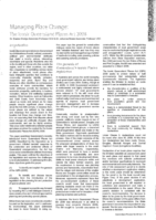 Managing Place Change: The Iconic Queensland Places Act 2008