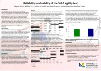 Reliability and validity of the 5-0-5 agility test