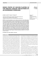 Mood States of Soccer Players in the English Leagues: Reflections of an Increasing Workload