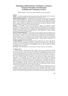 Marketing to Baby Boomers and Mature Customers: Customer Perception of Performance in Health and Community Services