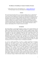 The Influence of Ecolabeling on Consumers Evaluation of Ecotours