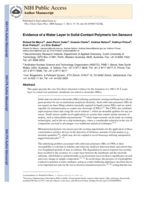 Evidence of a water layer in solid-contact polymeric ion sensors