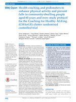 Health coaching and pedometers to enhance physical activity and prevent falls in community-dwelling people aged 60 years and over: study protocol for the Coaching for Healthy AGEing (CHAnGE) cluster randomised controlled trial