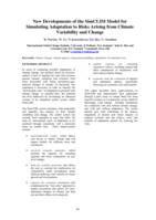 New Developments of the SimCLIM Model for Simulating Adaptation to Risks Arising from Climate Variability and Change